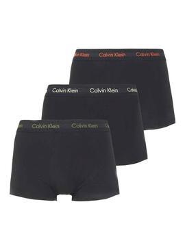 Pack 3 Mutande Calvin Klein Low Rise Nero