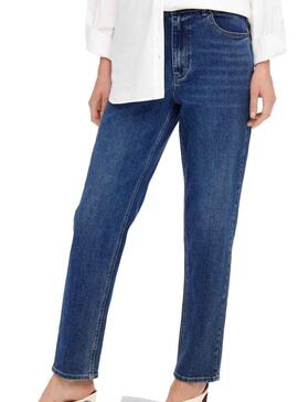 Pantaloni Only Robbie Mom Longer Blu per Donna