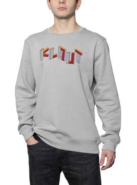 Felpa Klout Art Grigio Unisex