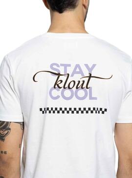 T-Shirt Klout Cool Bianco Unisex