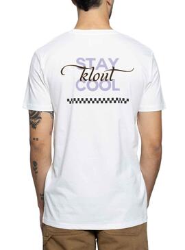 T-Shirt Klout Cool Bianco Unisex