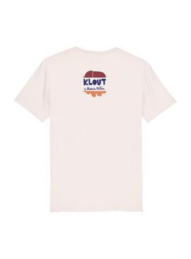 T-Shirt Klout Bianco Millán II Beige Unisex