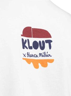 T-Shirt Klout Bianco Millán II Beige Unisex