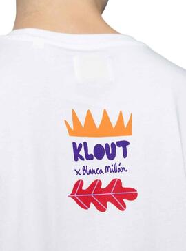 T-Shirt Klout Bianco Millán I Bianco Unisex