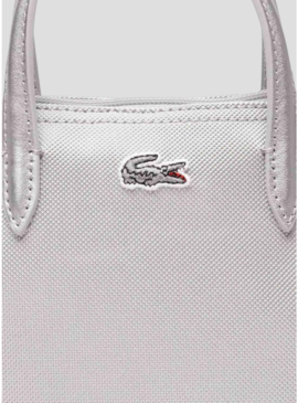 Borsa Lacoste XS Shopping Croce Plateado Donna