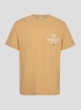 T-Shirt Tommy Jeans Luxe Athletic Camel Uomo