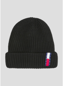 Cappello Tommy Jeans De Knitted Con Logo Nero