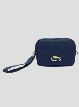 Monedero Lacoste Zip Wallet Blu Navy per Donna