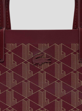 Borsa Lacoste Zely Shopping Bag Bordeaux Donna