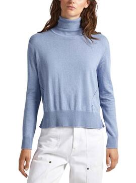 Pullover Pepe Jeans Donna Dolcevita Blu Donna