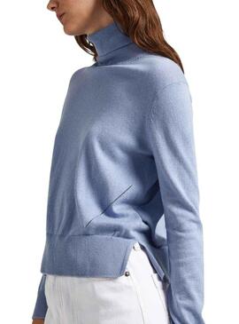 Pullover Pepe Jeans Donna Dolcevita Blu Donna