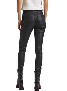 Pantaloni Pepe Jeans Regent Skinny Nero per Donna