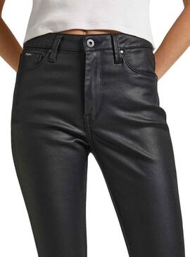 Pantaloni Pepe Jeans Regent Skinny Nero per Donna