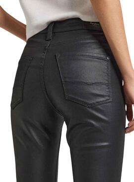 Pantaloni Pepe Jeans Regent Skinny Nero per Donna