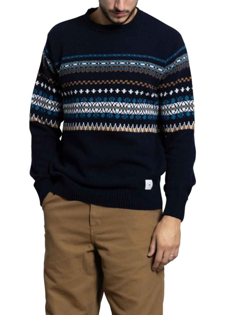 Pullover Klout Yacar Blu Navy per Uomo