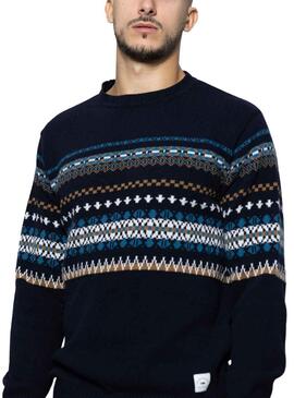 Pullover Klout Yacar Blu Navy per Uomo