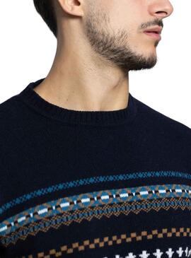 Pullover Klout Yacar Blu Navy per Uomo