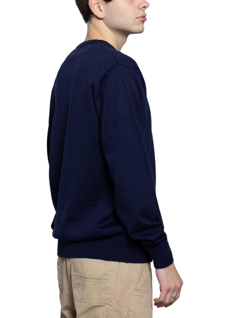 Pullover Klout Basic Blu Navy per Uomo