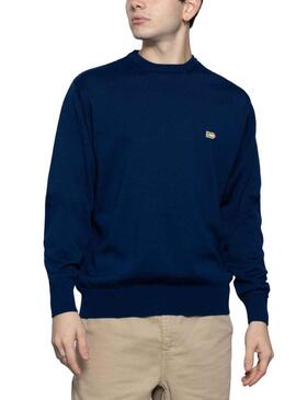 Pullover Klout Basic Blu per Uomo