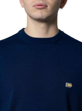 Pullover Klout Basic Blu per Uomo