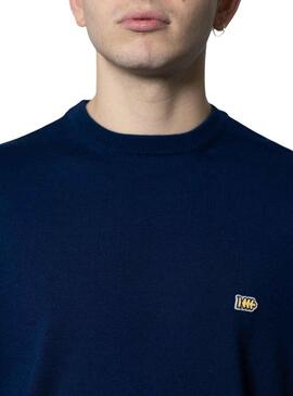 Pullover Klout Basic Blu per Uomo