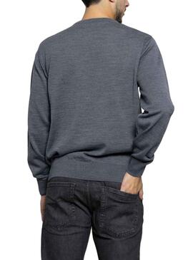 Pullover Basic Grigio Klout per Uomo