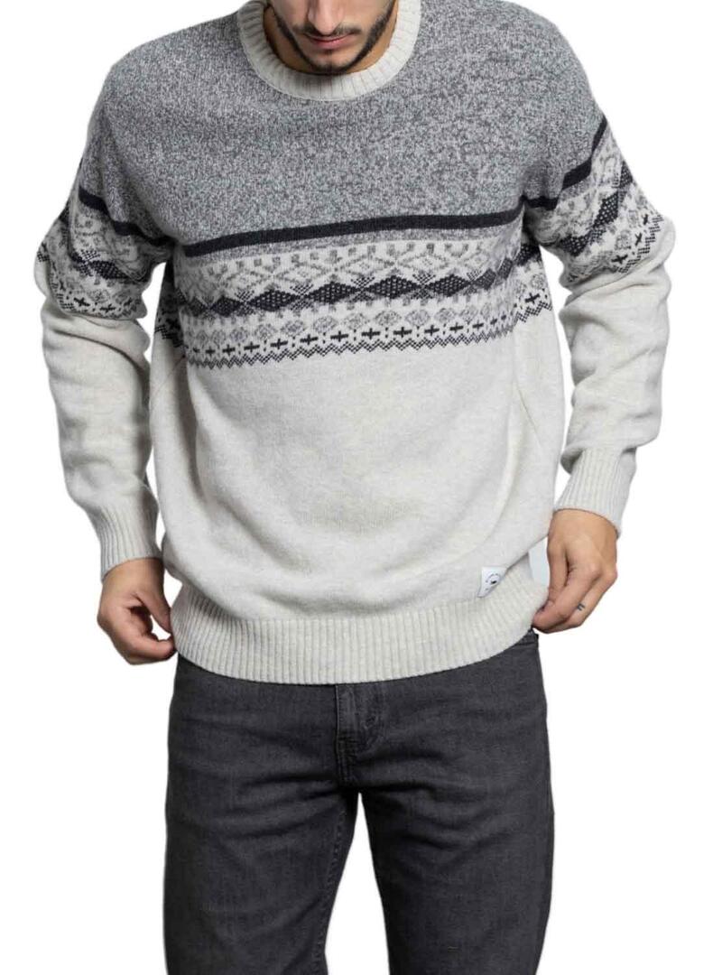 Pullover Klout Greca Grigio per Uomo