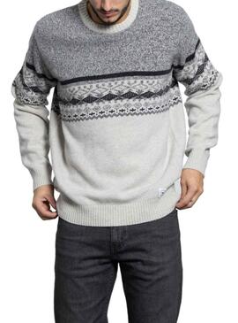 Pullover Klout Greca Grigio per Uomo