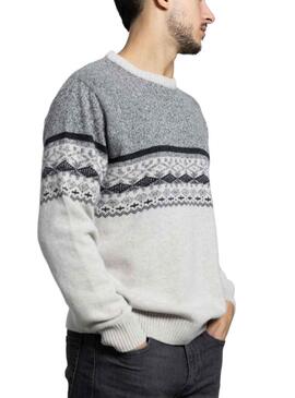 Pullover Klout Greca Grigio per Uomo