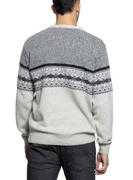 Pullover Klout Greca Grigio per Uomo