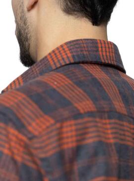 Camicia Klout Samain Rosso per Uomo