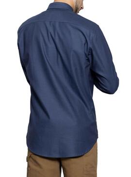 Camicia Klout Indigo Blu per Uomo