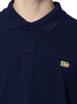 Polo Basic Klout Blu Navy Manica Lunga