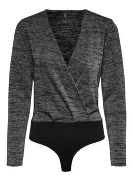 Body Only Adele Glitter Plata per Donna