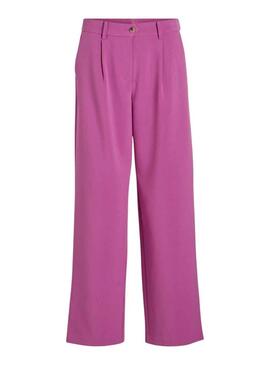 Pantaloni Vila Vimarnal Fucsia per Donna