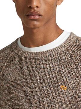 Pullover Pepe Jeans Sherwood Marrone per Uomo