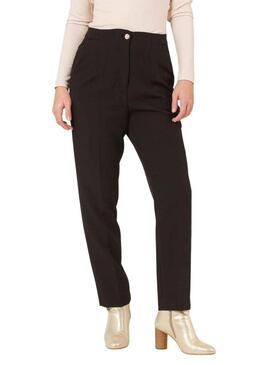 Pantaloni Naf Naf Basic Nero per Donna