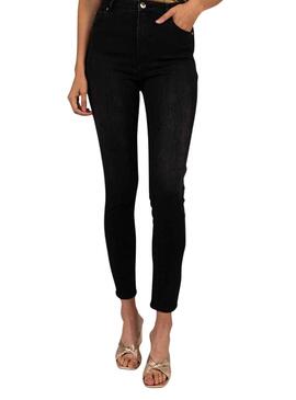 Pantaloni Jeans Naf Naf Style Nero per Donna