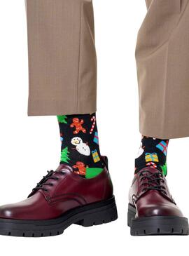 Calzini Happy Socks Natale Nero