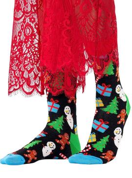 Calzini Happy Socks Natale Nero