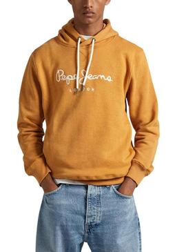 Felpa Pepe Jeans Nuovo Hoodie Giallo Uomo