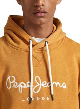 Felpa Pepe Jeans Nuovo Hoodie Giallo Uomo