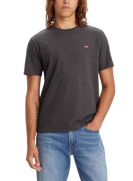 T-Shirt Levis Original Logo Grigio per Uomo