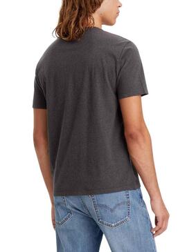 T-Shirt Levis Original Logo Grigio per Uomo