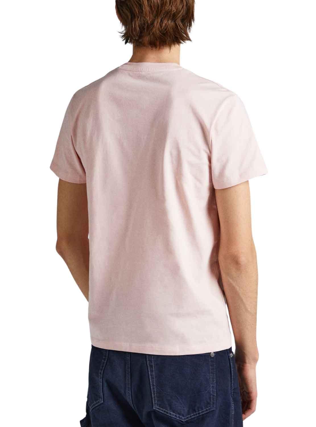 T-Shirt Pepe Jeans Waddon Rosa per Uomo