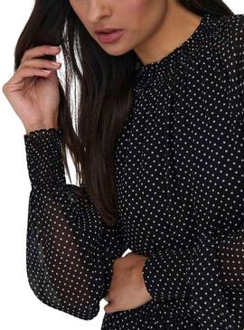Vestito Only Isabella Topos Nero per Donna