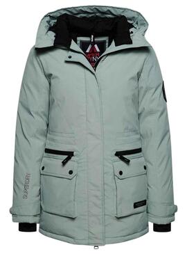 Parka Superdry City Blu per Donna