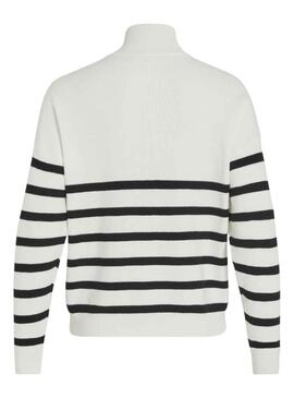 Pullover Vila Visala Strisce Nero e Bianco