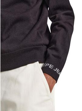 Pullover Pepe Jeans André Cuello Alto Nero Uomo