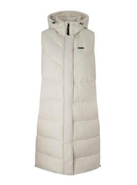 Gilet Pepe Jeans Mercy Imbottito Bianco Donna